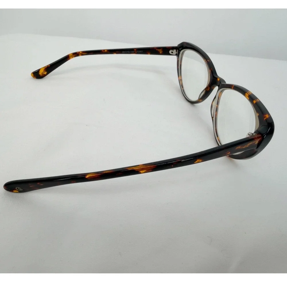 Christian Siriano CV Rose Tortoise Cat Eye‎ Eyeglasses Frames 56-16-140 103-118